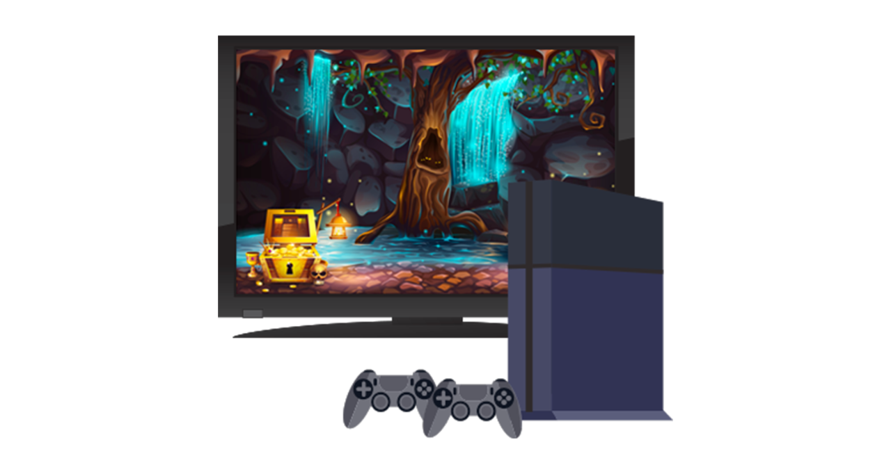 Consola de juego y monitor de TV