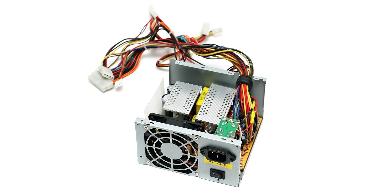 Suministro de alimentación de una computadora.